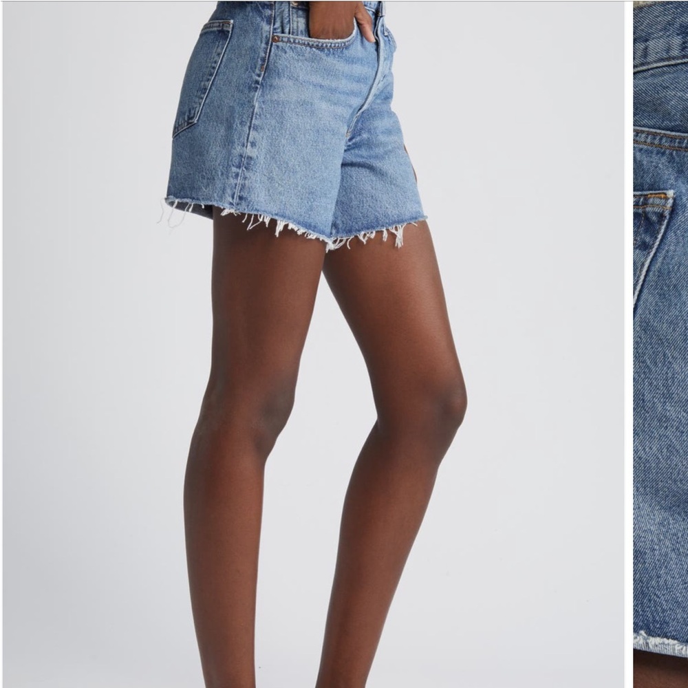 Agolde Parker Distressed Denim Shorts